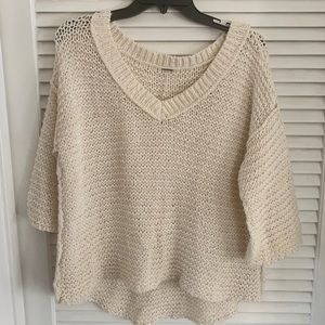 Free people V neck sweater.